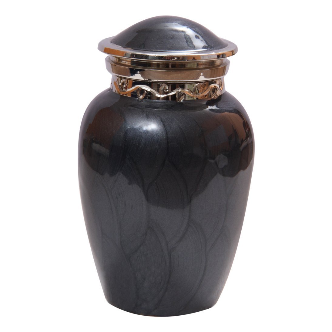 Blessing Black Mini Cremation Keepsake Urn Ashes, Quality Brass Urns