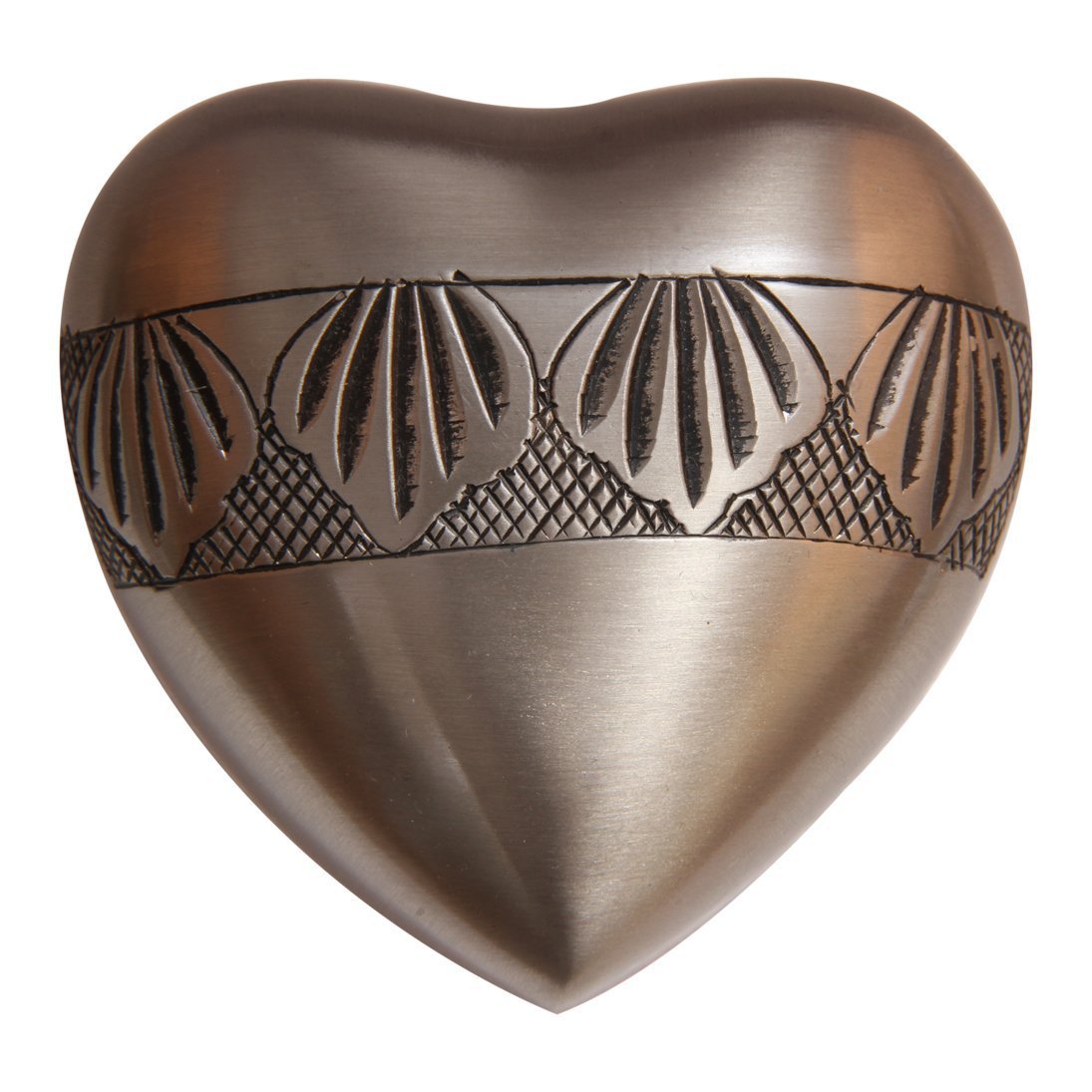 Autumn Leaves Heart Keepsake Urn for Human Ashes, Mini Cremation Urns