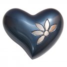 Sparkling Flower Mini Heart Keepsake Urn Ashes, Flower Cremation Urns