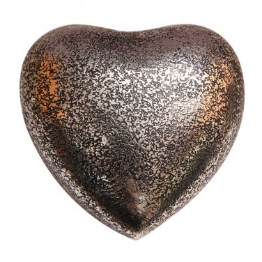 Glenwood Small Heart Keepsake Urn with Stand, Brass Funeral Urn Ashes