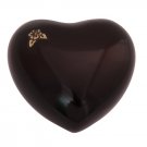 Maroon Artisan Mini Heart Keepsake Urn, Flower Cremation Urns Ashes