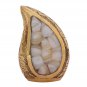 Mother of Pearl Memorial Teardrop Keepsake Urn Ashes, Beautiful Teardrop Urns