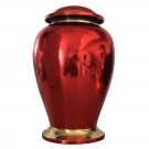 Reading Ruby Red 7" Inches Funeral Urn for Human Ashes, Medium Memorial Urns