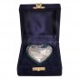 Going Home Doves Teal Small Heart Keepsake Urn Ashes, Unique Funeral Urns