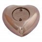 Going Home Doves Teal Small Heart Keepsake Urn Ashes, Unique Funeral Urns
