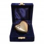 Paw Print Golden Mini Heart Keepsake Urn for Ashes, Pet Memorial Urns