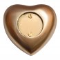 Paw Print Golden Mini Heart Keepsake Urn for Ashes, Pet Memorial Urns