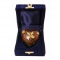 Golden Butterfly Small Heart Keepsake Urn for Ashes, Butterfly Funeral Urns