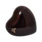 Maroon Artisan Mini Heart Keepsake Urn, Flower Cremation Urns Ashes