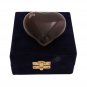 Maroon Artisan Mini Heart Keepsake Urn, Flower Cremation Urns Ashes