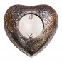 Glenwood Small Heart Keepsake Urn with Stand, Brass Funeral Urn Ashes