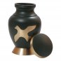Low Cost of Aria Ascending Keepsake Urn for Burial Ashes, Brass Funeral Urns