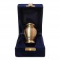Classic Engraved Brushed Brass Mini Keepsake Urn, Angel Memorial Urns Ashes