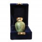 Gorgeous Green Enamel Mini Keepsake Urn, Cremation Urns for Human Ashes