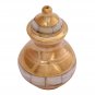 Excellent Pointed Mother of Pearl Mini Keepsake Cremation Urn, Funeral Urns for Human Ashes