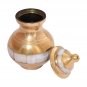 Excellent Pointed Mother of Pearl Mini Keepsake Cremation Urn, Funeral Urns for Human Ashes