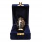 Golden Creeper Engraved Little Keepsake Urn for Human Ashes, Cremation Brass Urns