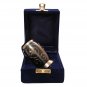 Golden Creeper Engraved Little Keepsake Urn for Human Ashes, Cremation Brass Urns
