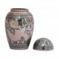 Small Dome Top Going Home Teal Keepsake Urn Ashes, Keepsake Cremation Urns