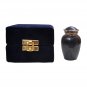 Blessing Black Mini Cremation Keepsake Urn Ashes, Quality Brass Urns