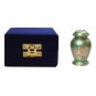 Lite Teal Butterfly Keepsake Urn Ashes, Cremation Memorial Urns