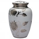 Big White Color Hastings Adult Memorail Urn for Human Ashes, Large Urns for Ashes