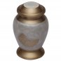 Small Neston Keepsake Brass Funeral Urn, Mini Cremation Urn for Ashes