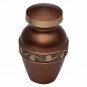 Mini Derby Chocolate Keepsake Memorial Urn, Small Cremation Funeral Urn USA