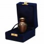 Mini Derby Chocolate Keepsake Memorial Urn, Small Cremation Funeral Urn USA