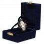 Small Black & Gold Floral Keepsake Memorial Urn, Brass Funeral Urn for Ashes USA