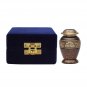 Copper Marble Small Keepsake Funeral Urn, Brass Cremation Urn for Ashes USA