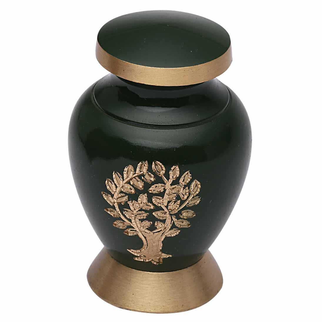 Aria Tree of Life Small Keepsake Urn for Human Ashes, Brass Memorial ...