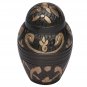 Windsor Black Small Keepsake Memorial Urn, Brass Cremation Urn for Ashes USA