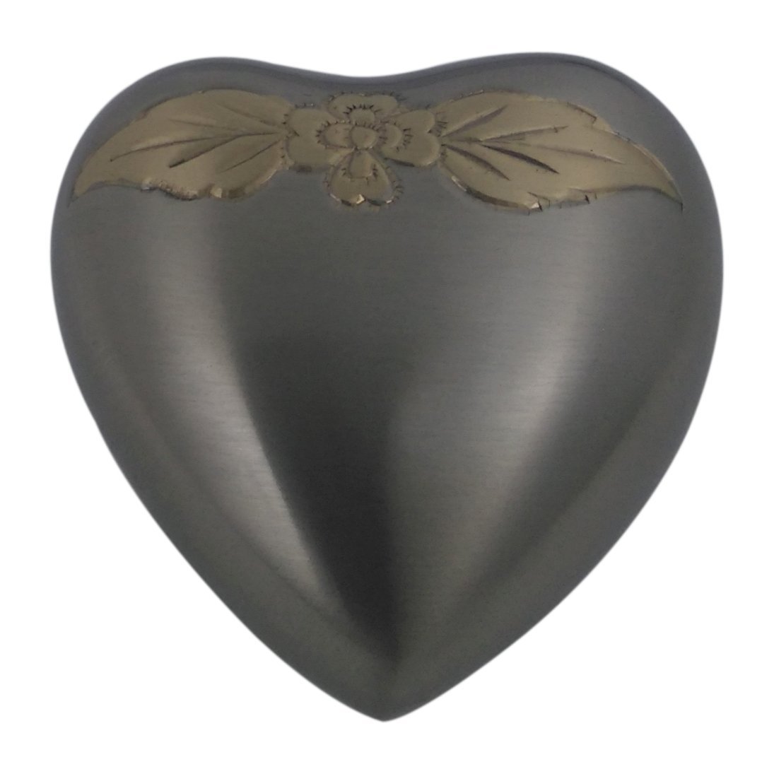 Small Memorial Urn, Autumn Leaves Heart Keepsake Urn for Human Ashes