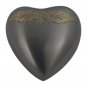 Small Memorial Urn, Autumn Leaves Heart Keepsake Urn for Human Ashes