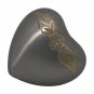 Small Memorial Urn, Autumn Leaves Heart Keepsake Urn for Human Ashes