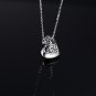 Perfect Memorial Heart Shape Cremation Keepsake Necklace Urn, Stainless Steel Memorial Jewelry