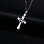 316L Stainless Steel Cross Urn Necklace for Ashes, Cremation Memorial Keepsake Jewelry Pendant