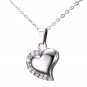 Only Love Heart Shape Memorial Keepsake Necklace, Cremation Jewelry Pendant Urn
