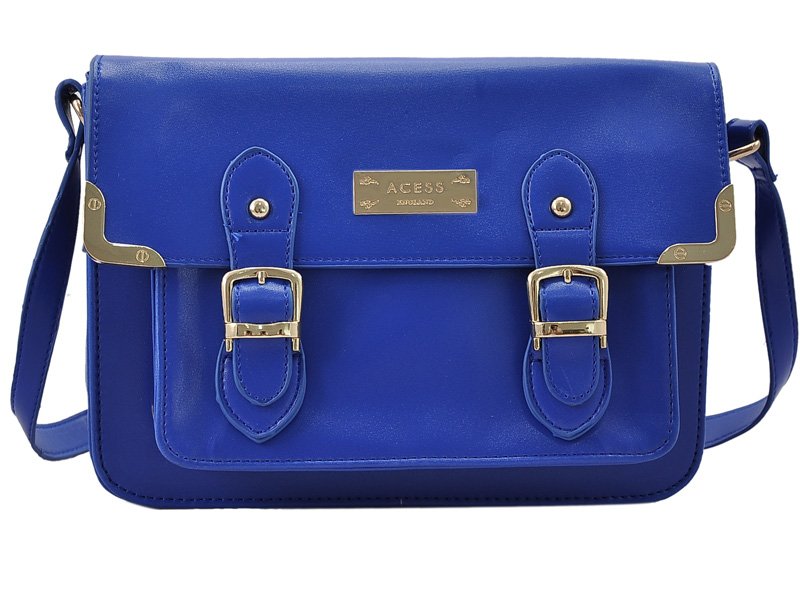 CAMBRIDGE STYLE MESSENGER BAG WITH METAL DETAIL