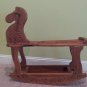 Hand-crafted children's wooden rocking horse