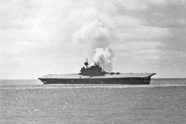 New 5x7 World War II Photo: Sinking of the USS YORKTOWN after Battle of ...