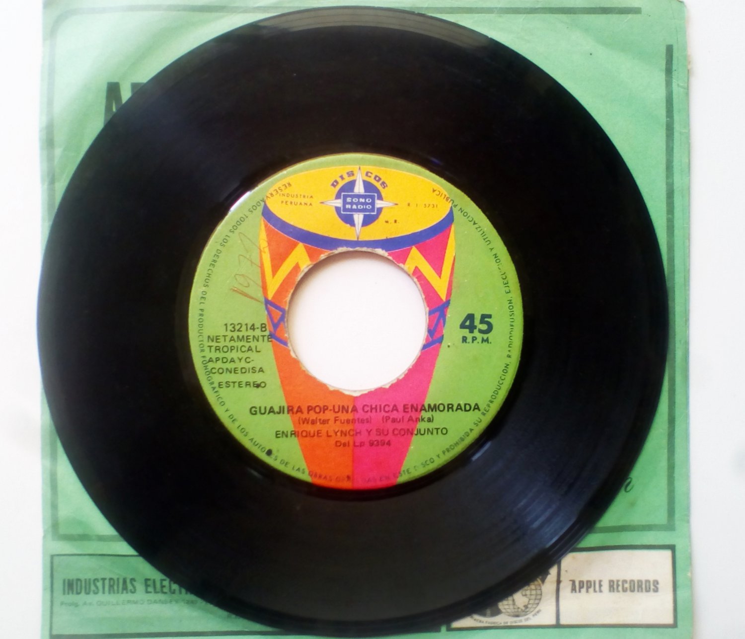 ENRIQUE LYNCH Y SU CONJUNTO - Guajira Pop - 7'' PSYCH CUMBIA PERU