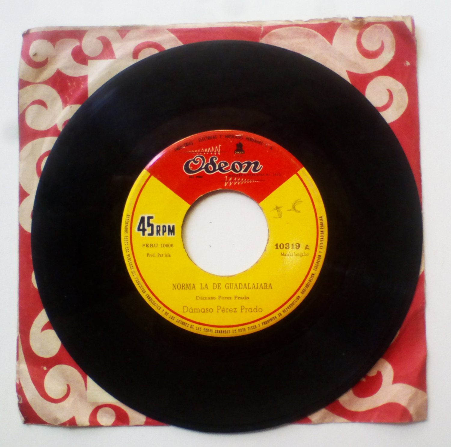 DAMASO PEREZ PRADO - Norma la de Guadalajara - 7'' MAMBO BOOGALOO PERU