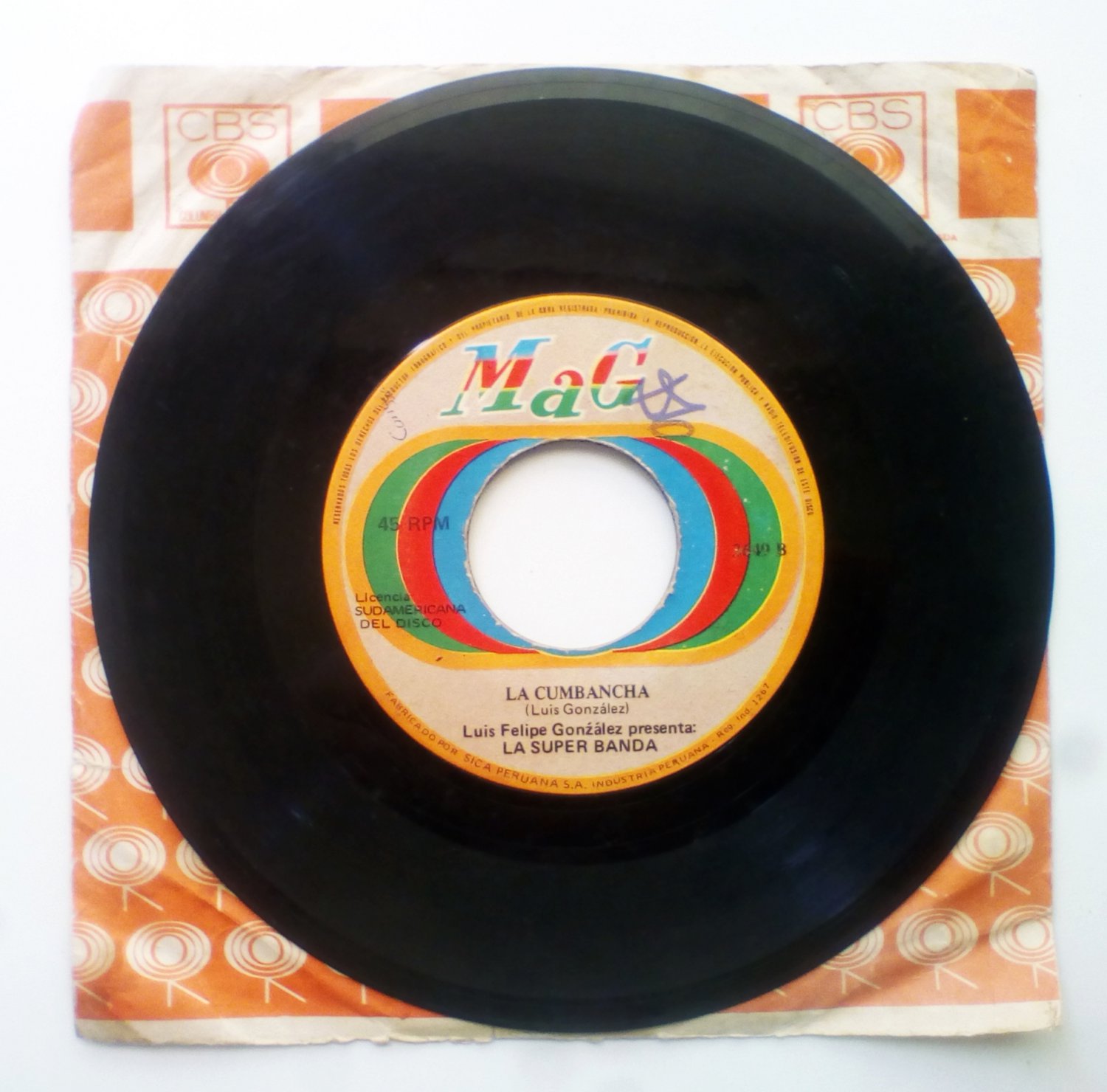LA SUPER BANDA - La saporrita/ La cumbiancha - 7'' PSYCH CUMBIA PERU