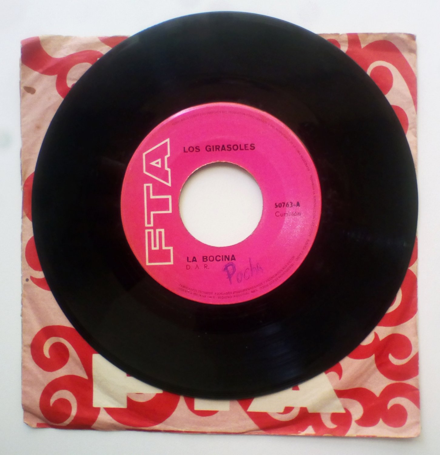 LOS GIRASOLES - La Bocina - 7'' KILLER PSYCH CUMBIA PERU