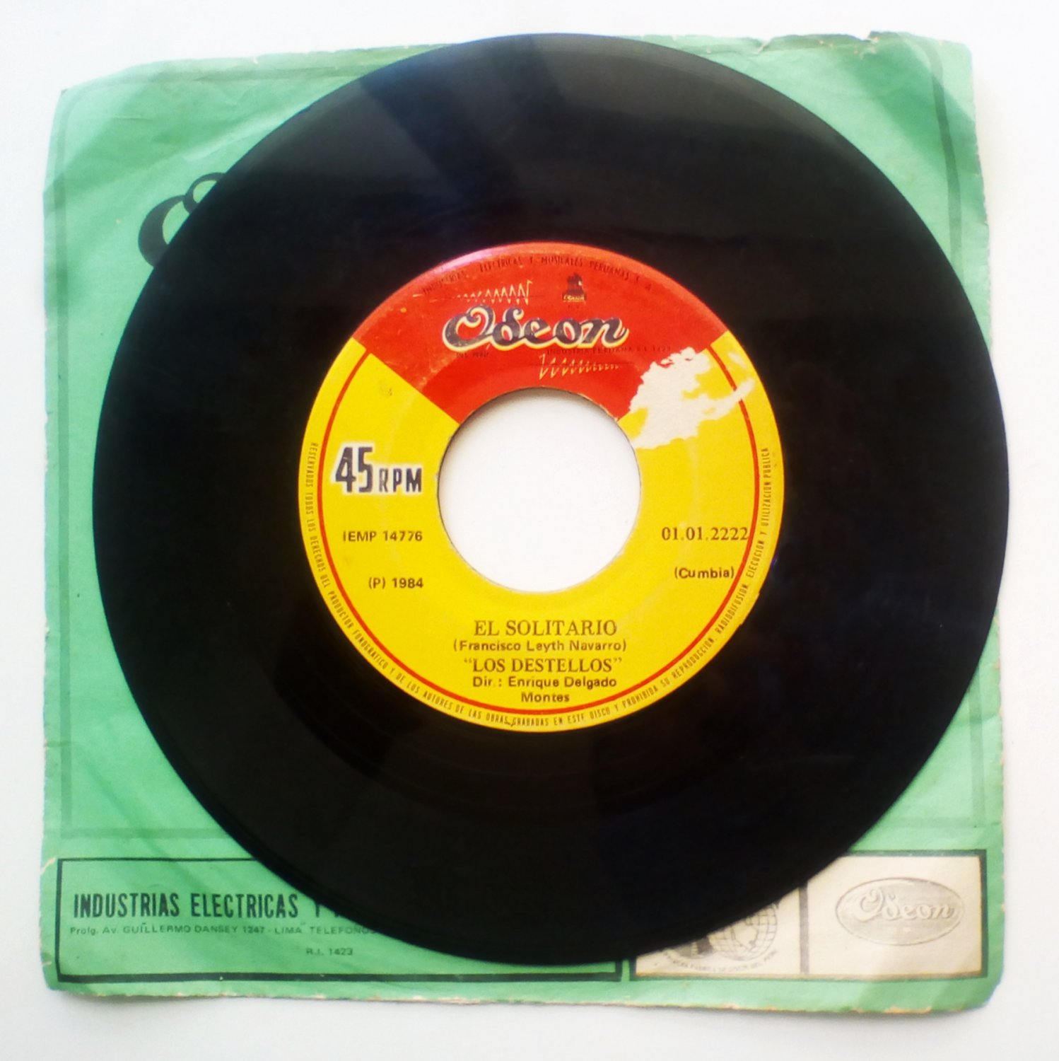 LOS DESTELLOS - El solitario - 7''  PSYCH CUMBIA PERU