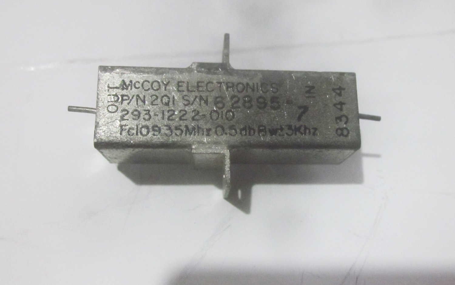 McCoy Filter 109.35 Mhz 0.5dB 3khz - Collins Ham Radio - NOS
