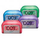 Timex T105W Color Changing Alarm Clock with Press Anywhere Snooze Feature