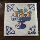 25 VTG WIDA * Fruit Bowl Tile Paper Napkins * Made in Switzerland SWISS NIP